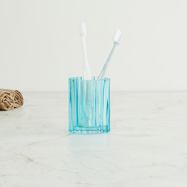 Magical Reflections Glass Toothbrush Holder