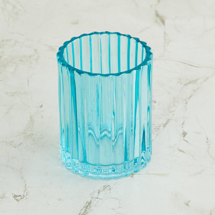 Magical Reflections Glass Toothbrush Holder