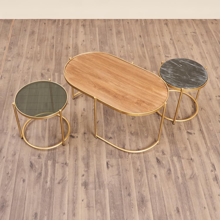 Noir Novelty Mango Wood Coffee Table - Brown