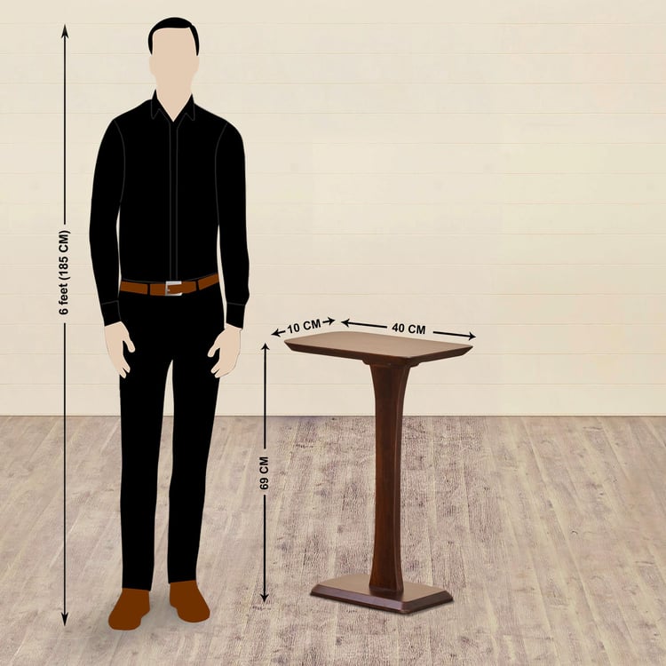 Apollo Mango Wood End Table - Brown