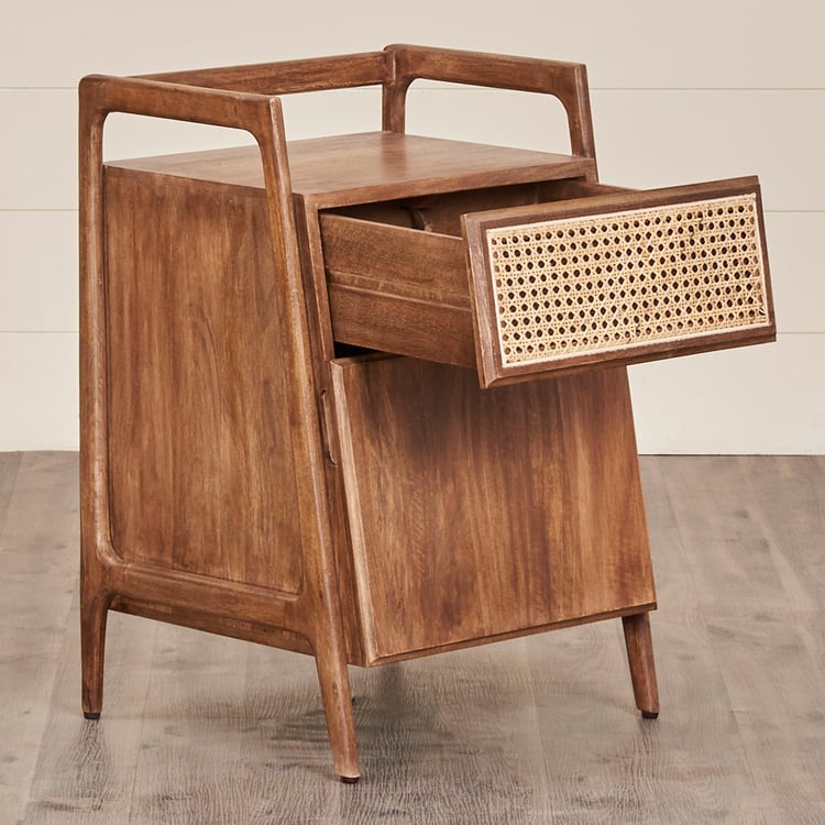 Cane Connection Mango Wood End Table - Brown