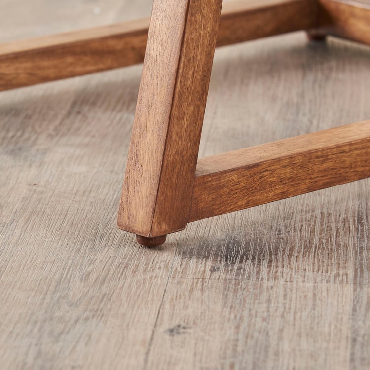 Amber Mango Wood Nest of 2 Tables - Brown