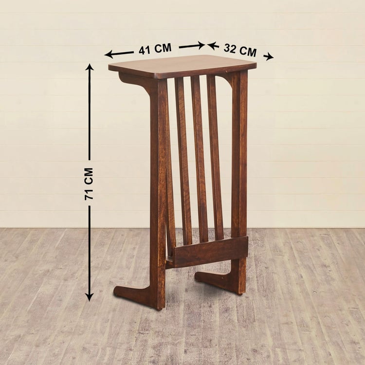 Delta Mango Wood End Table - Brown