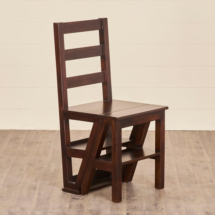 Delta Mango Wood Convertible Ladder Chair - Brown