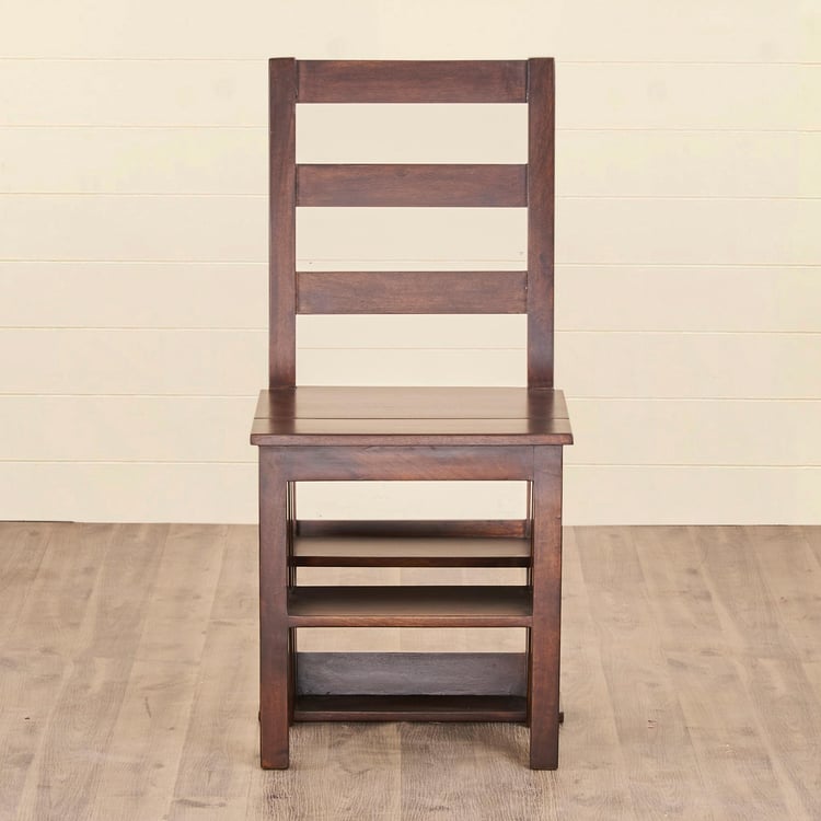 Delta Mango Wood Convertible Ladder Chair - Brown