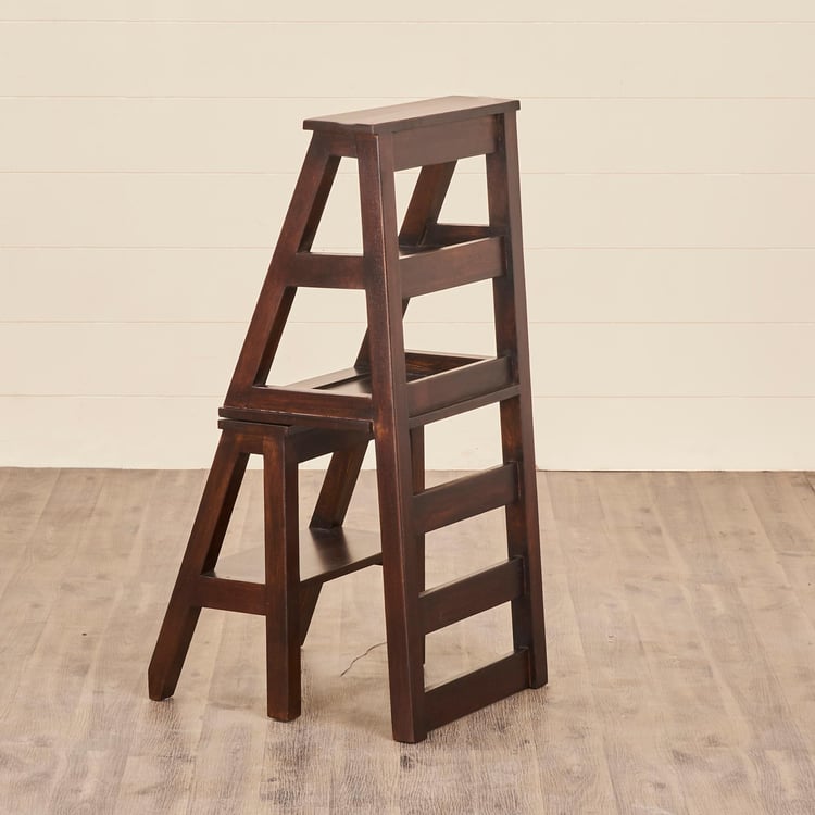 Delta Mango Wood Convertible Ladder Chair - Brown