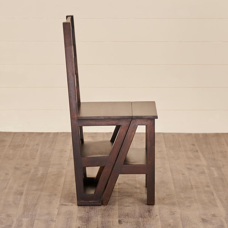 Delta Mango Wood Convertible Ladder Chair - Brown