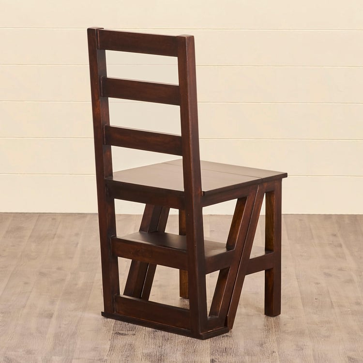 Delta Mango Wood Convertible Ladder Chair - Brown
