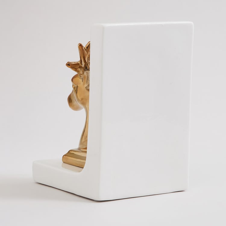 Brighton Ceramic Reindeer Book End