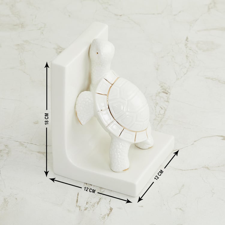 Brighton Ceramic Turtle Book End