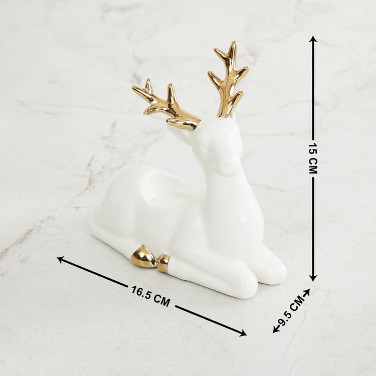 Brighton Ceramic Reindeer T-Light Holder