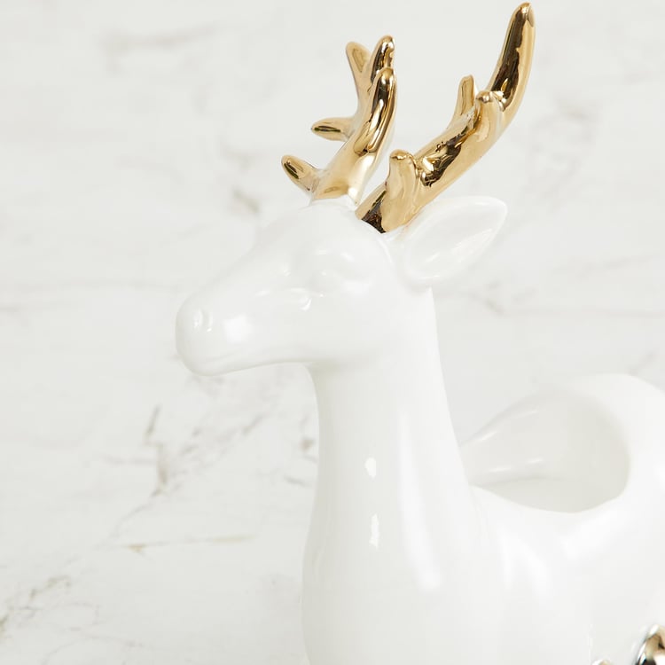 Brighton Ceramic Reindeer T-Light Holder