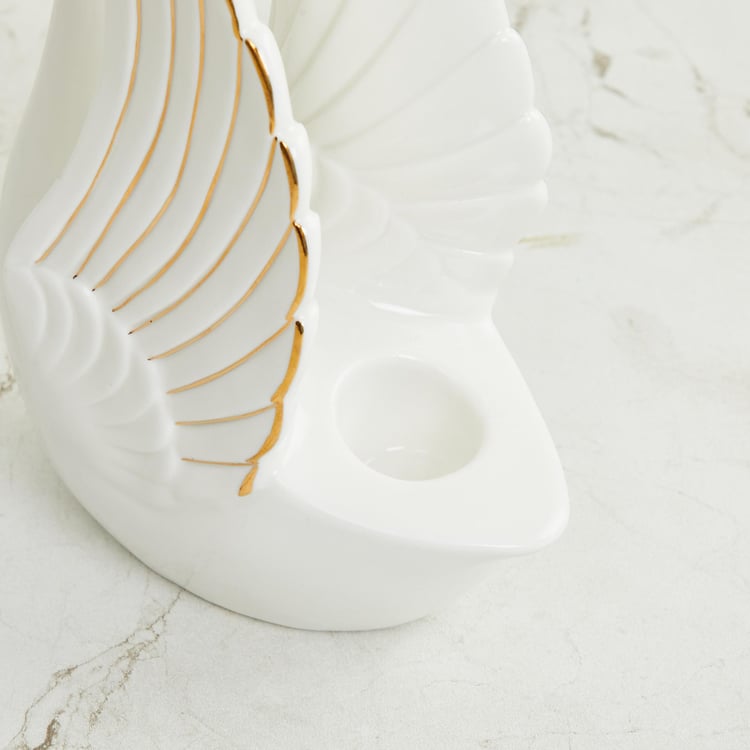 Brighton Ceramic Swan Candle Holder