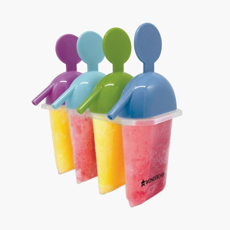 WONDERCHEF Sippy Ice-cream Moulds - Set of 4