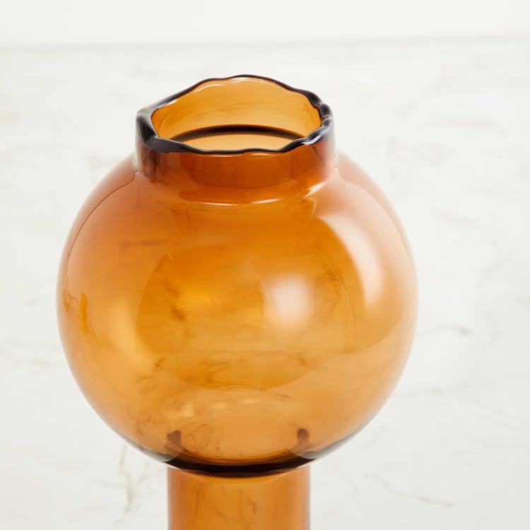 Splendid Solid Glass Vase with Base