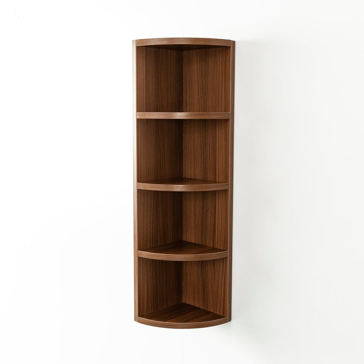 Helios Clara 5-Tier Corner Shelf - Brown