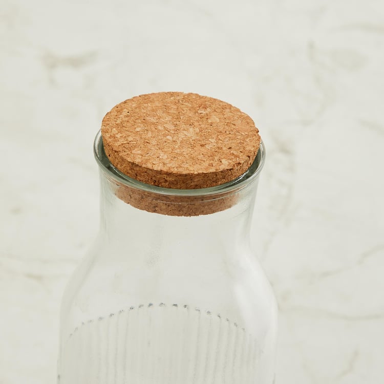 Spinel Shaze Bottle with Cork Lid - 1.1 L