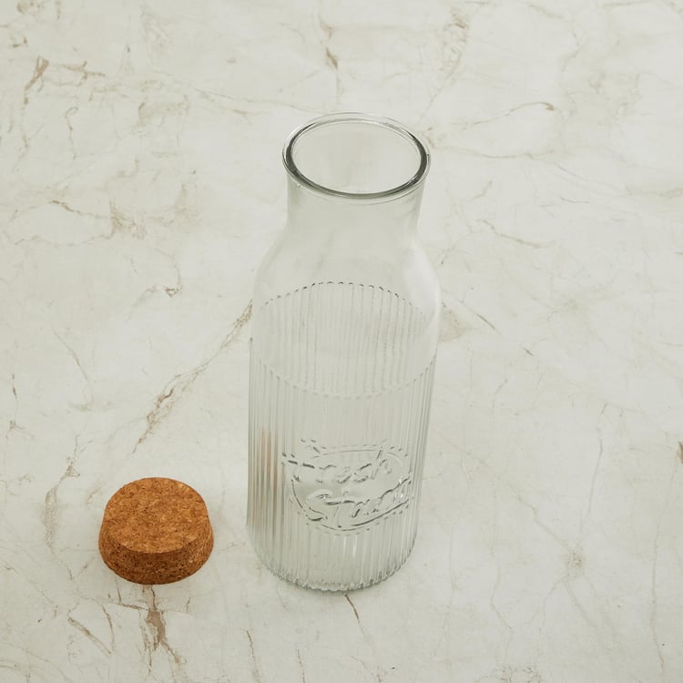 Spinel Shaze Bottle with Cork Lid - 1.1 L