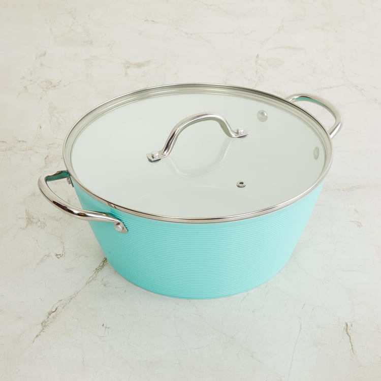 Chef Special Aluminium Casserole with Glass Lid - 5.5L