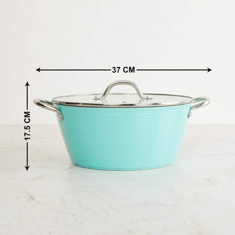 Chef Special Aluminium Casserole with Glass Lid - 5.5L