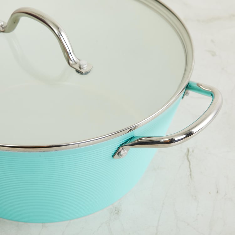 Chef Special Aluminium Casserole with Glass Lid - 5.5L