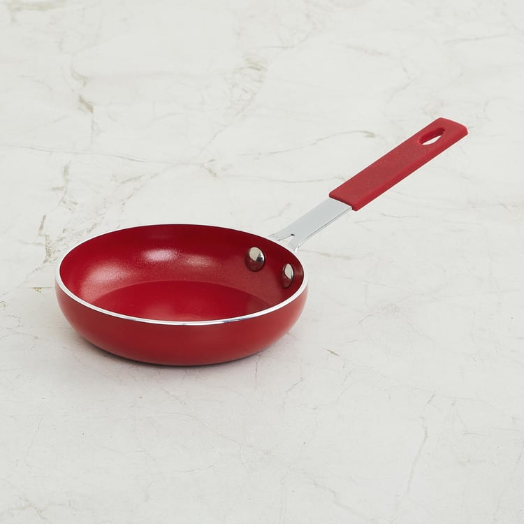 Color Connect Red Aluminium Mini Frying Pan- 23.5 cm