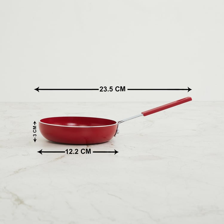 Color Connect Red Aluminium Mini Frying Pan- 23.5 cm