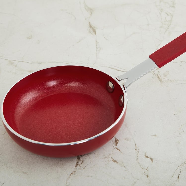 Color Connect Red Aluminium Mini Frying Pan- 23.5 cm