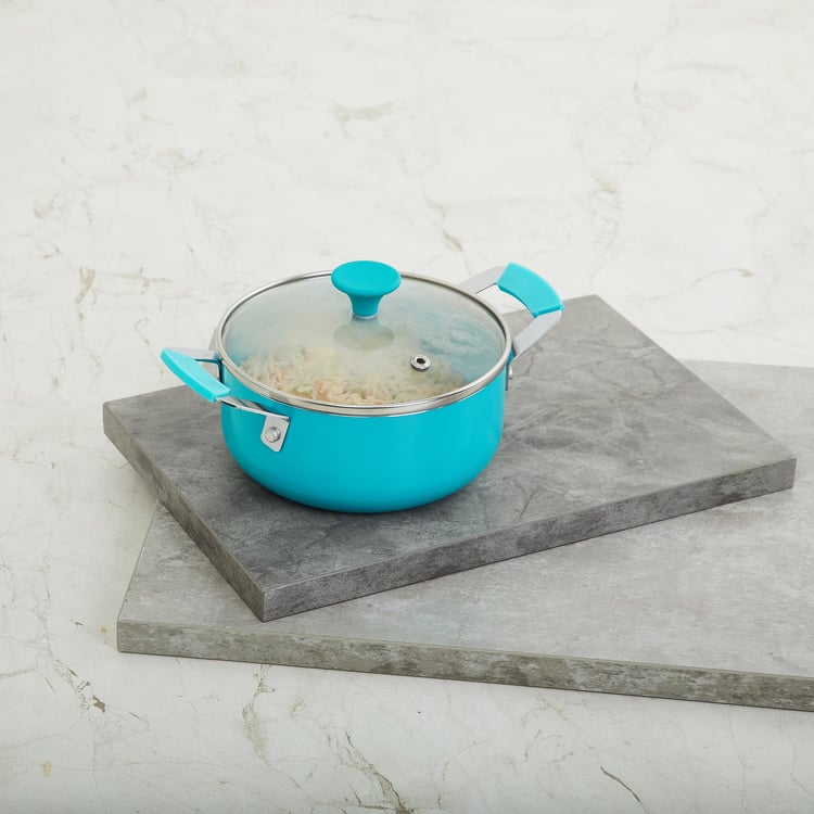 Colour Connect Teal Mini Casserole With Lid- 14cm