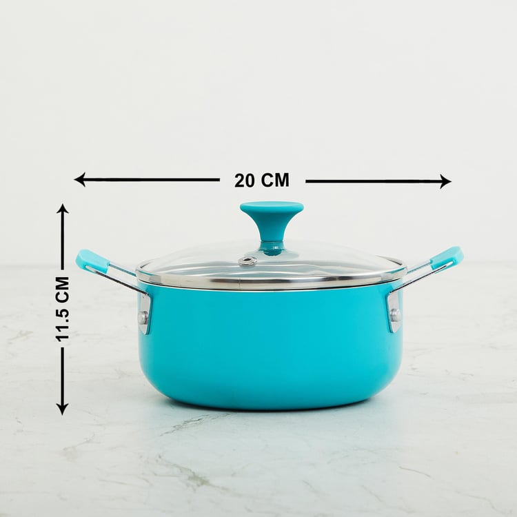 Colour Connect Teal Mini Casserole With Lid- 14cm