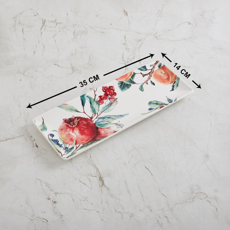 Maris Pomegranate Printed Rectangular Platter