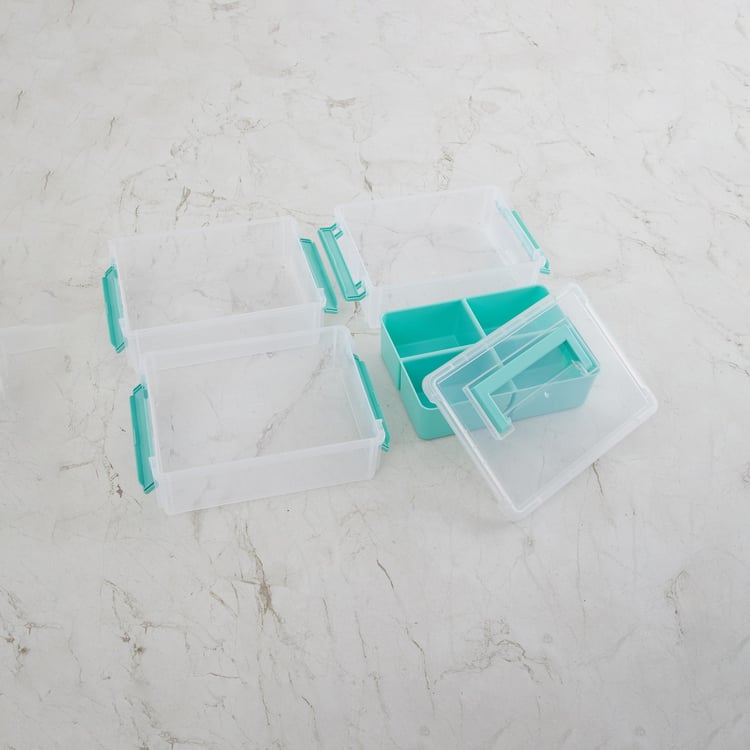 Regan Polypropylene 3-Tier Handy Stackable Latch Box