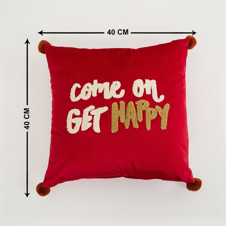 Lark Get The Look Printed Velvet Filled Cushion- 40 x 40 Cm