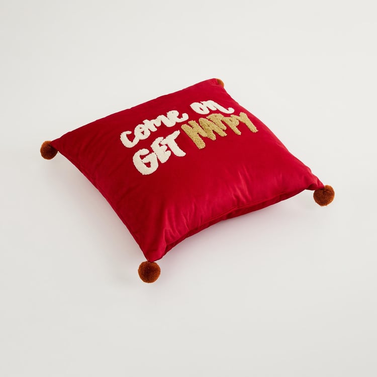 Lark Get The Look Printed Velvet Filled Cushion- 40 x 40 Cm