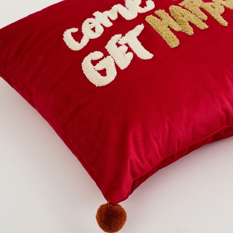 Lark Get The Look Printed Velvet Filled Cushion- 40 x 40 Cm