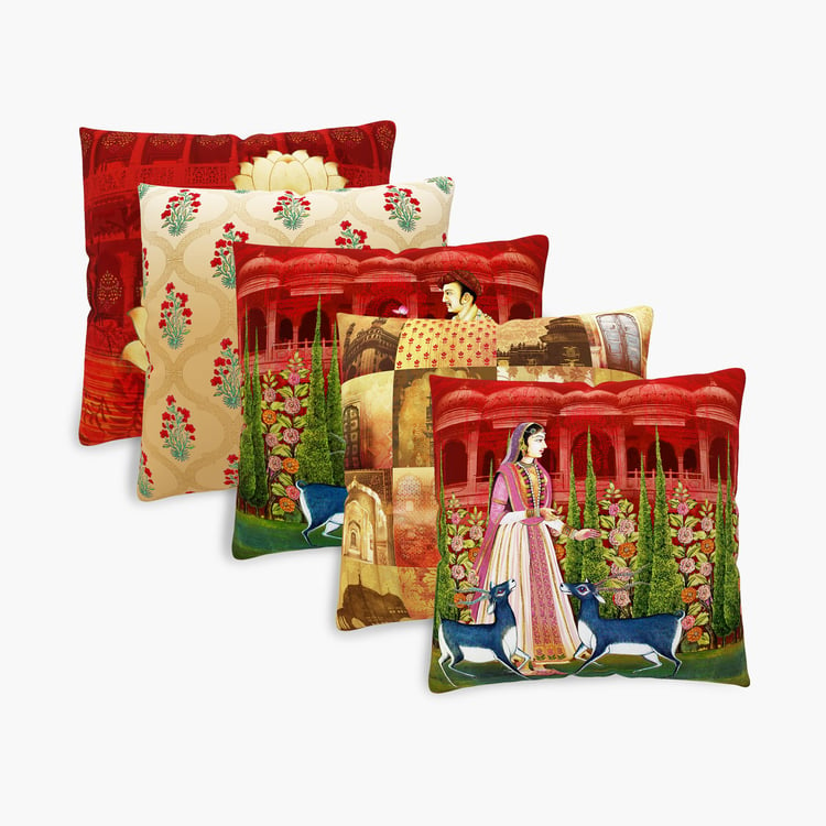 Corsica Mystic India Set of 5 Cushion Covers - 40x40cm