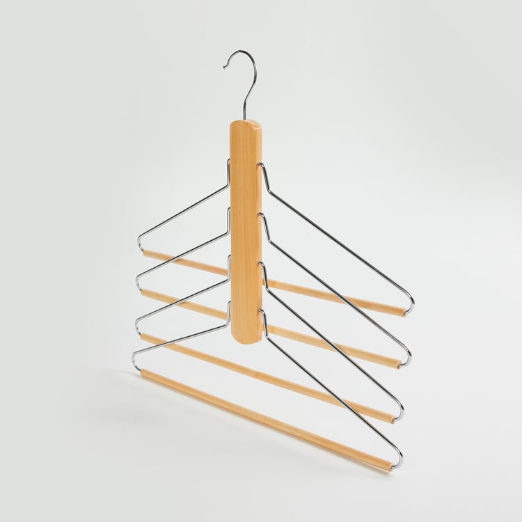 Winston Wood 4-Tier Trousers and Saree Hanger