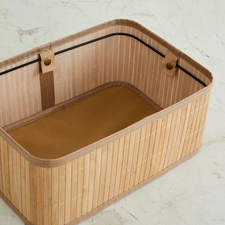 Wilton Bamboo Collapsible Storage Basket