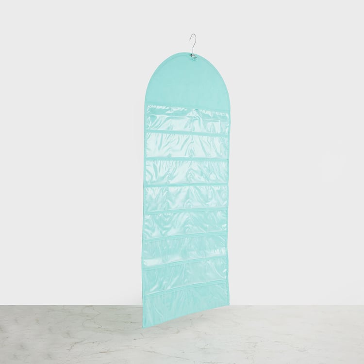 Regan Mellisa Blue Non-Woven Fabric Jewelry Hanging Bag - 45.5x100cm