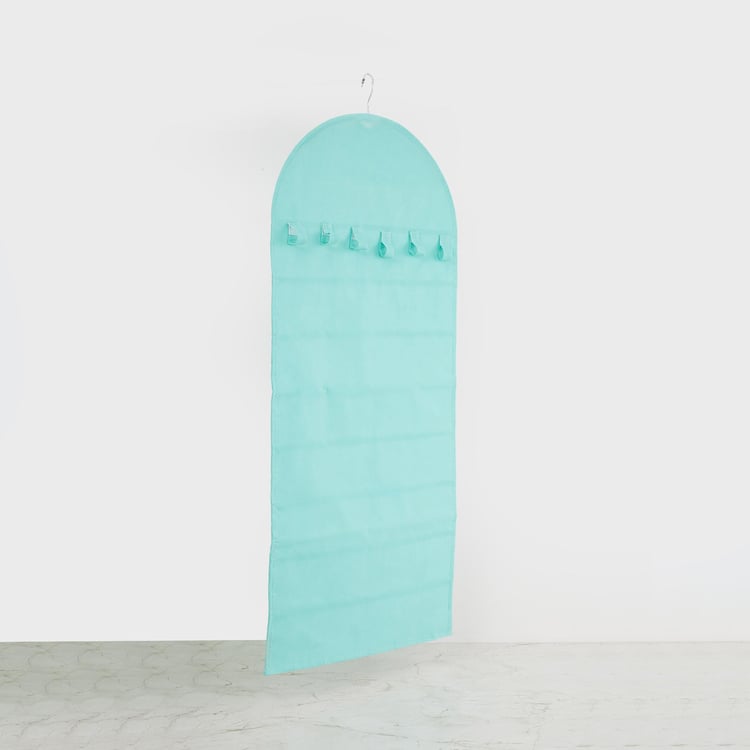 Regan Mellisa Blue Non-Woven Fabric Jewelry Hanging Bag - 45.5x100cm