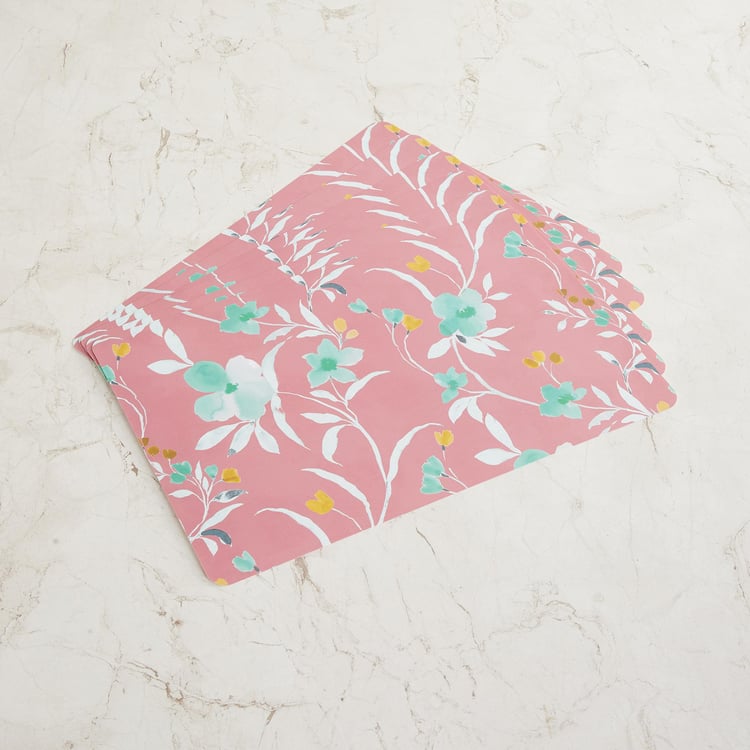 Mandarin Printed Pink Placemat- Set of 6- 43 x 28 cm