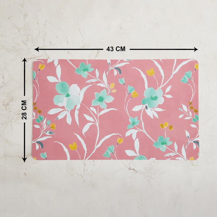 Mandarin Printed Pink Placemat- Set of 6- 43 x 28 cm