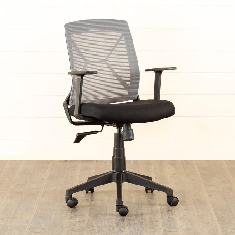 Helios Isabella Mesh Medium Back Office Chair - Grey