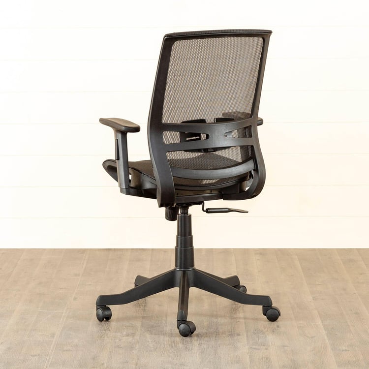 Helios Alice Mesh Medium Back Office Chair - Black