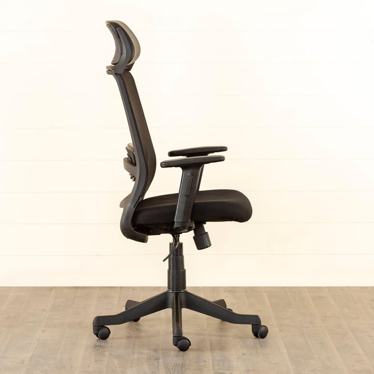 Helios Ergo Mesh High Back Office Chair - Black