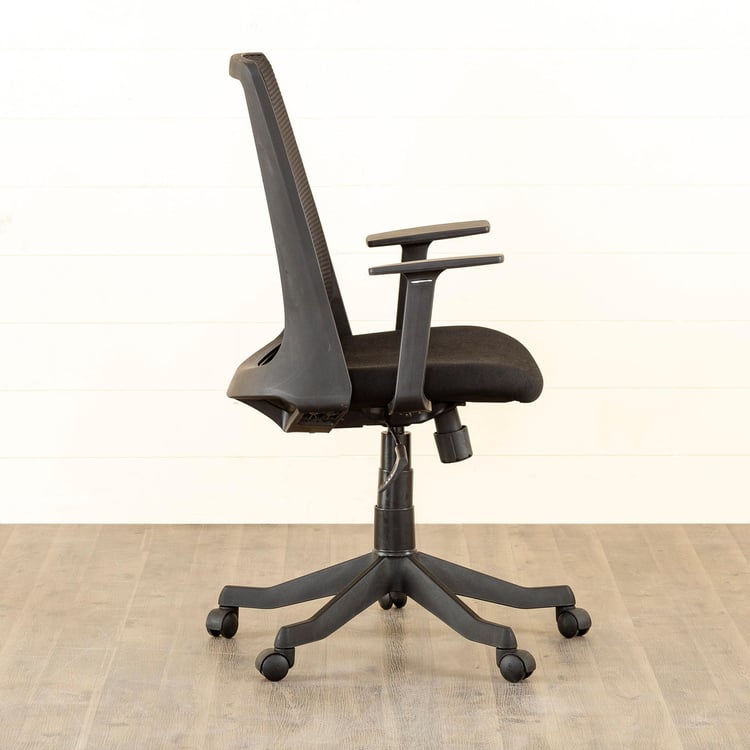 Helios Olivia Mesh Medium Back Office Chair - Black