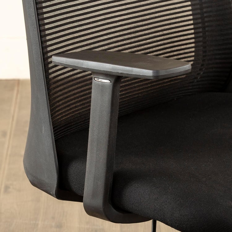 Helios Olivia Mesh Medium Back Office Chair - Black