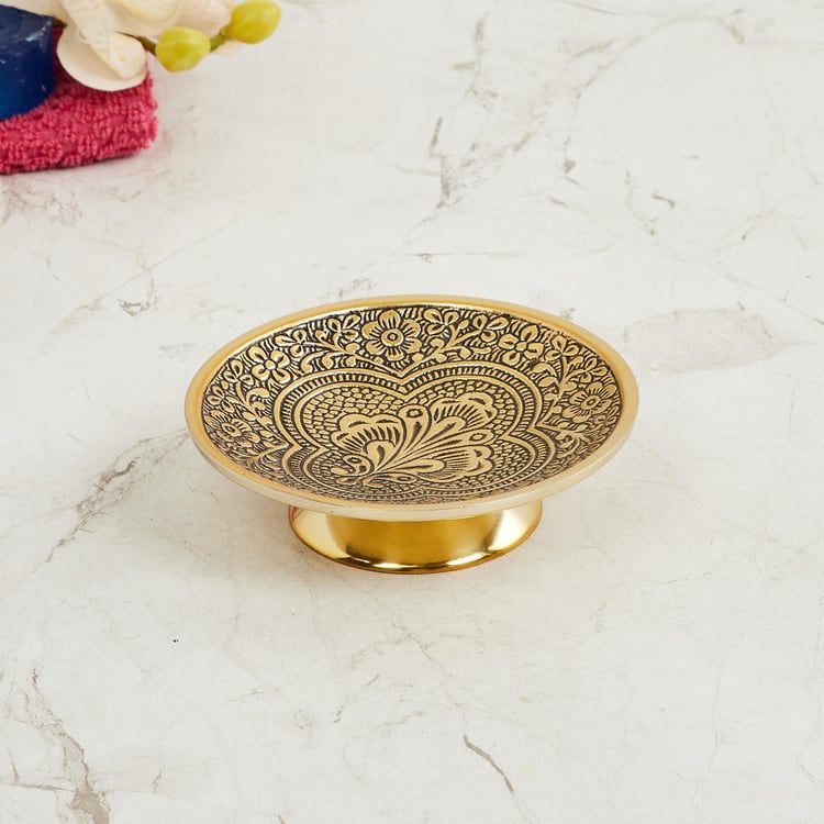 Raja Rani Imperial Metal Soap Dish