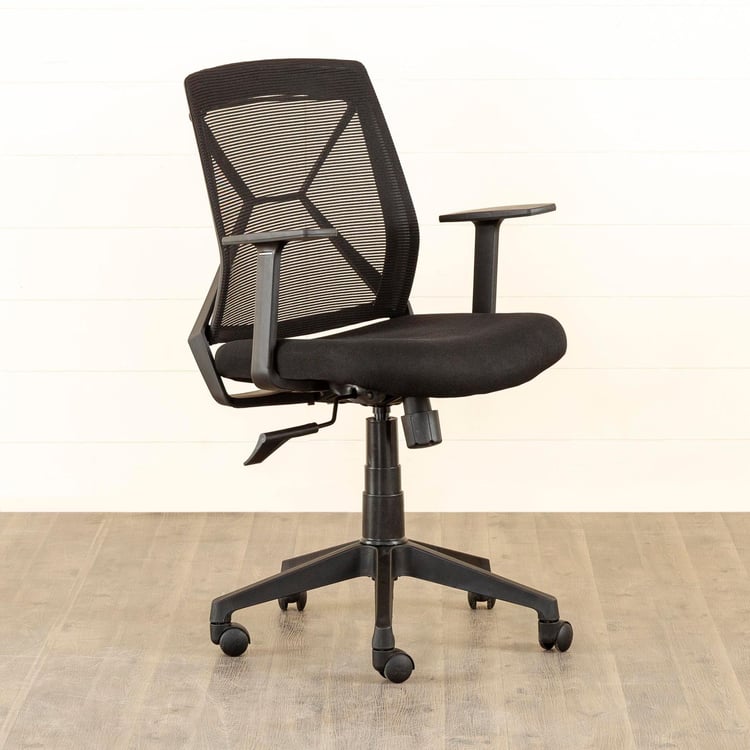 Helios Isabella Mesh Medium Back Office Chair - Black