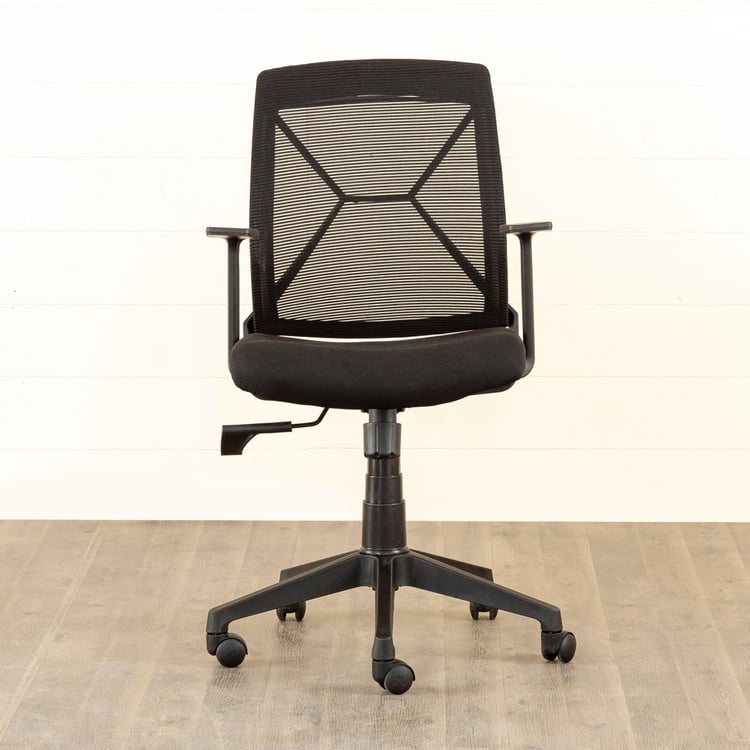 Helios Isabella Mesh Medium Back Office Chair - Black